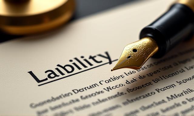 A close up of a fountain pen on top of a legal document with a brass weight